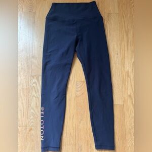 Navy Peloton Leggings with Side Logo